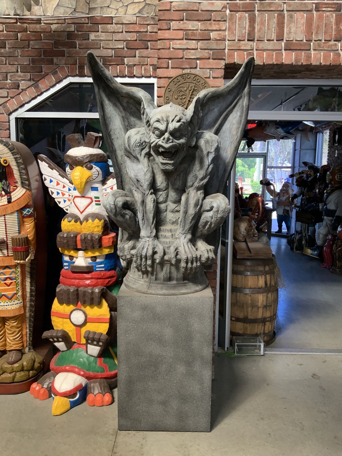 plastic gargoyle statues