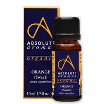 Absolute Aromas Organic Orange, Sweet Essential Oil, 10ml