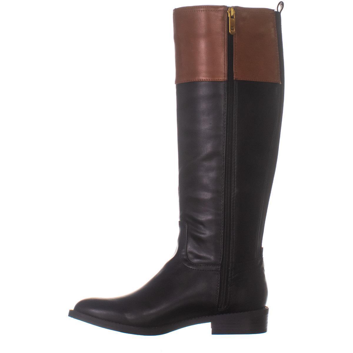 Tommy Hilfiger Ilia4 Knee High Riding Boots 208, Black Multi, 6 US - Boots