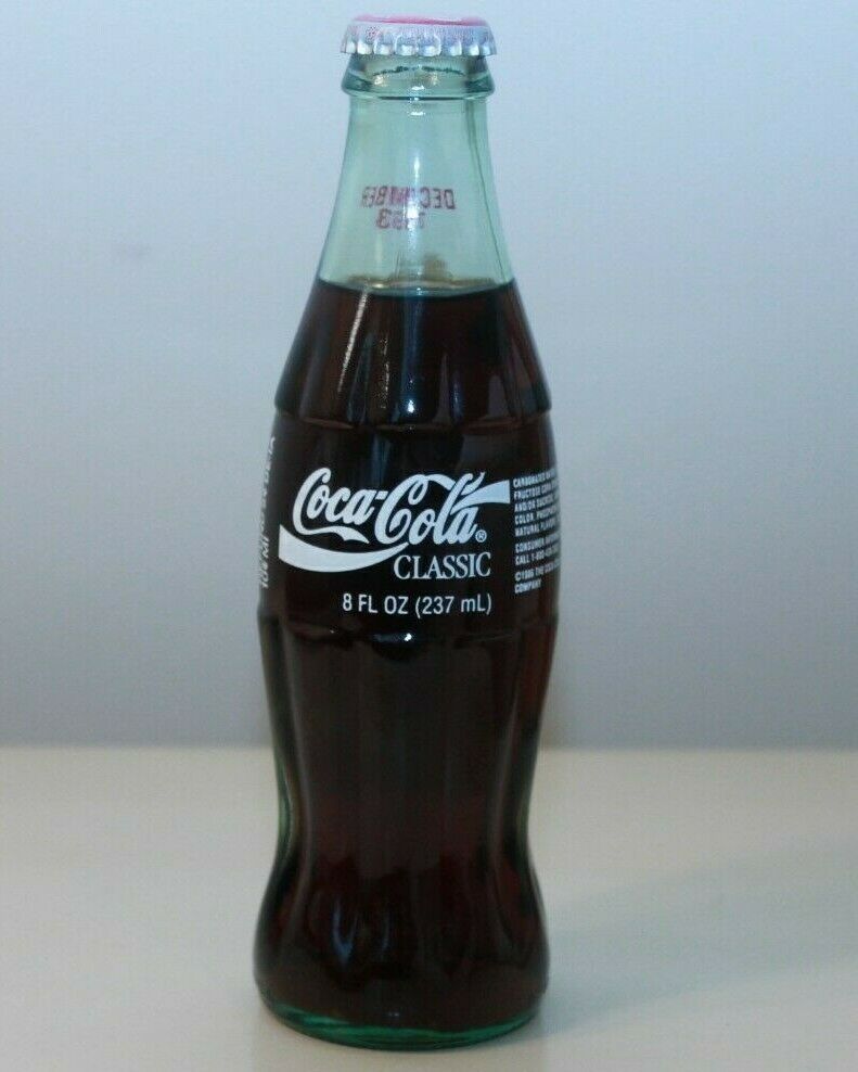 Vintage Collectible Coca Cola Classic 8 FL OZ Bottle Unopened December ...