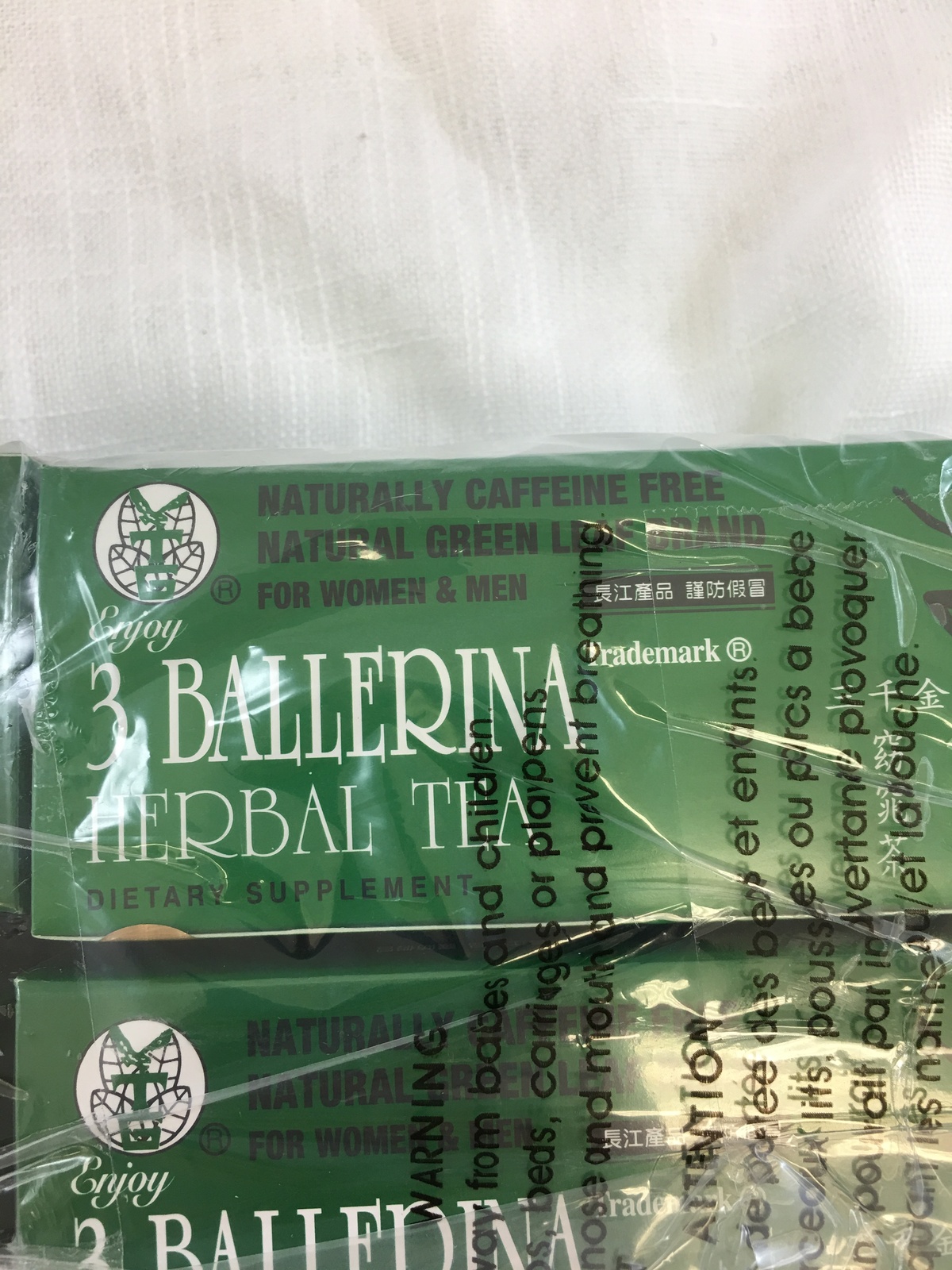 Ballerina Diet Slim Detox Weight Loss Green Tea Supplement 4 Box 72 bags Detox & Cleansers