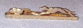 Vintage Hickok USA Greyhound Dog Racing Men&#39;s Gold Tone Tie Clasp Bar - $19.95