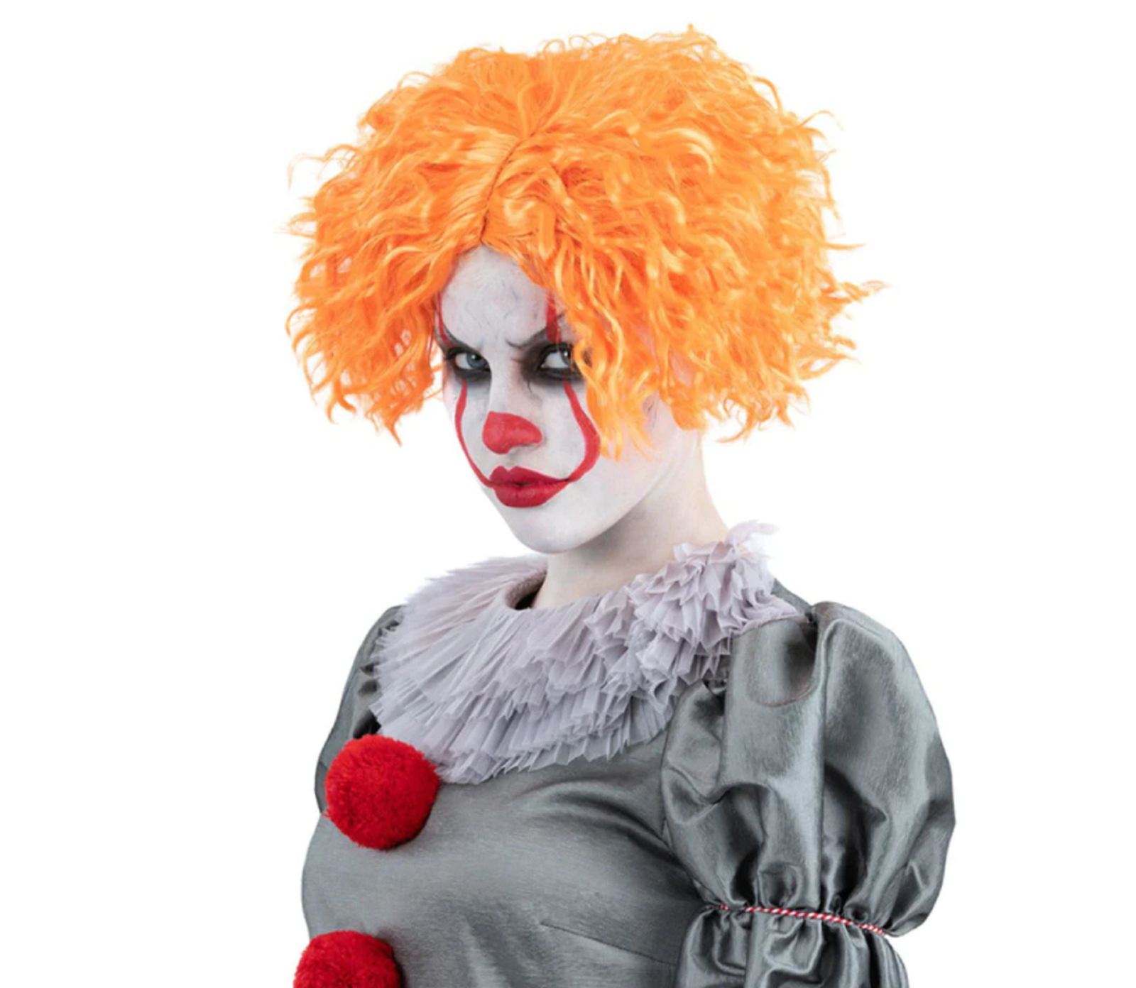 Pennywise Clown Wig It Chapter 2 Orange Fancy Dress Halloween Costume ...