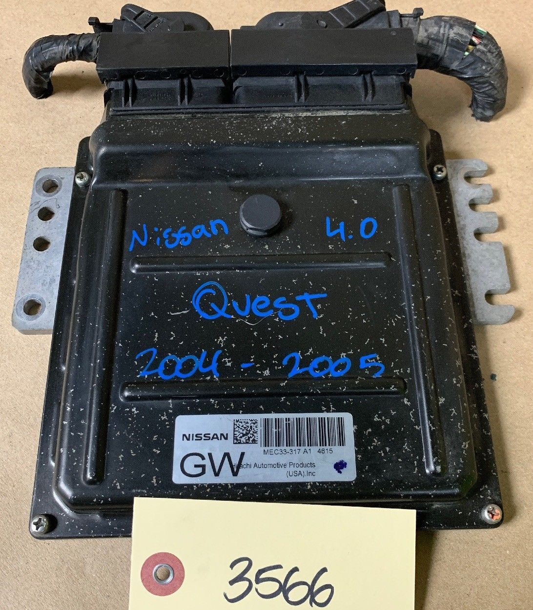 2004 2005 Nissan Pathfinder 4.0 ECM ECU Engine Computer MEC33317