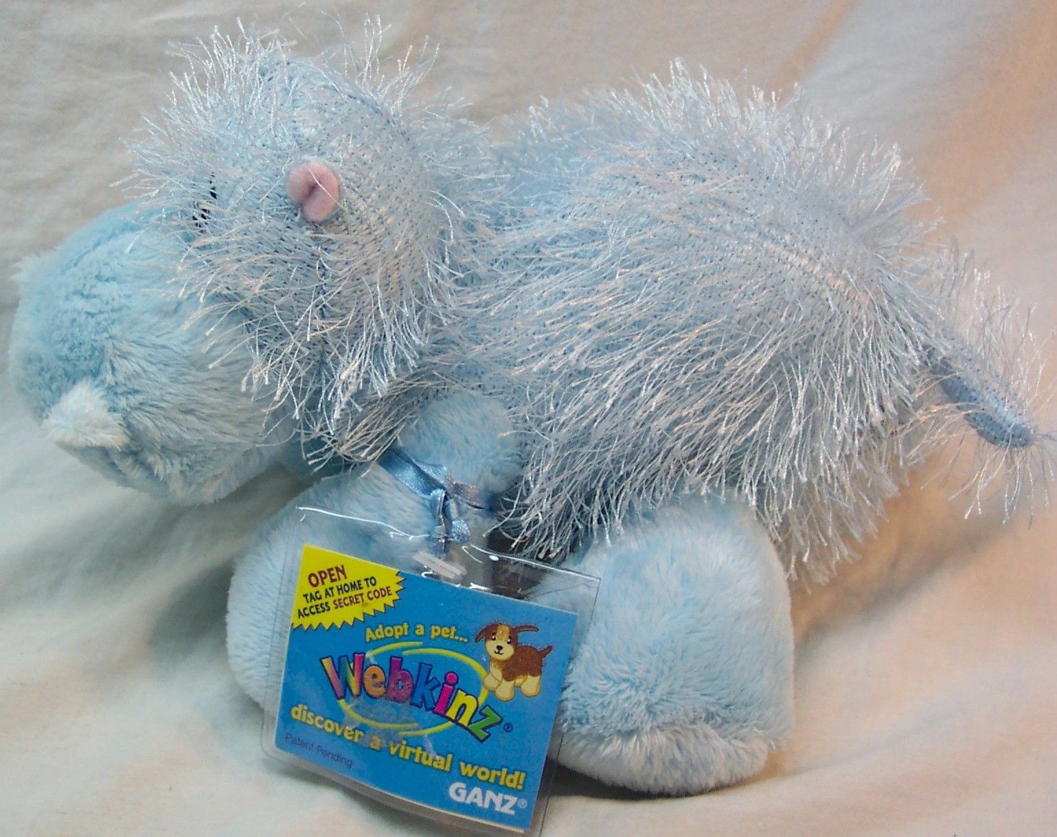 blue stuffed hippo