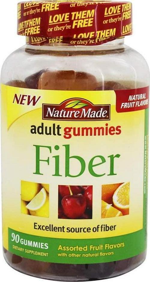 Primary image for Nature Made Adult Gummies Fiber Assorted Fruit - 90 Gummies