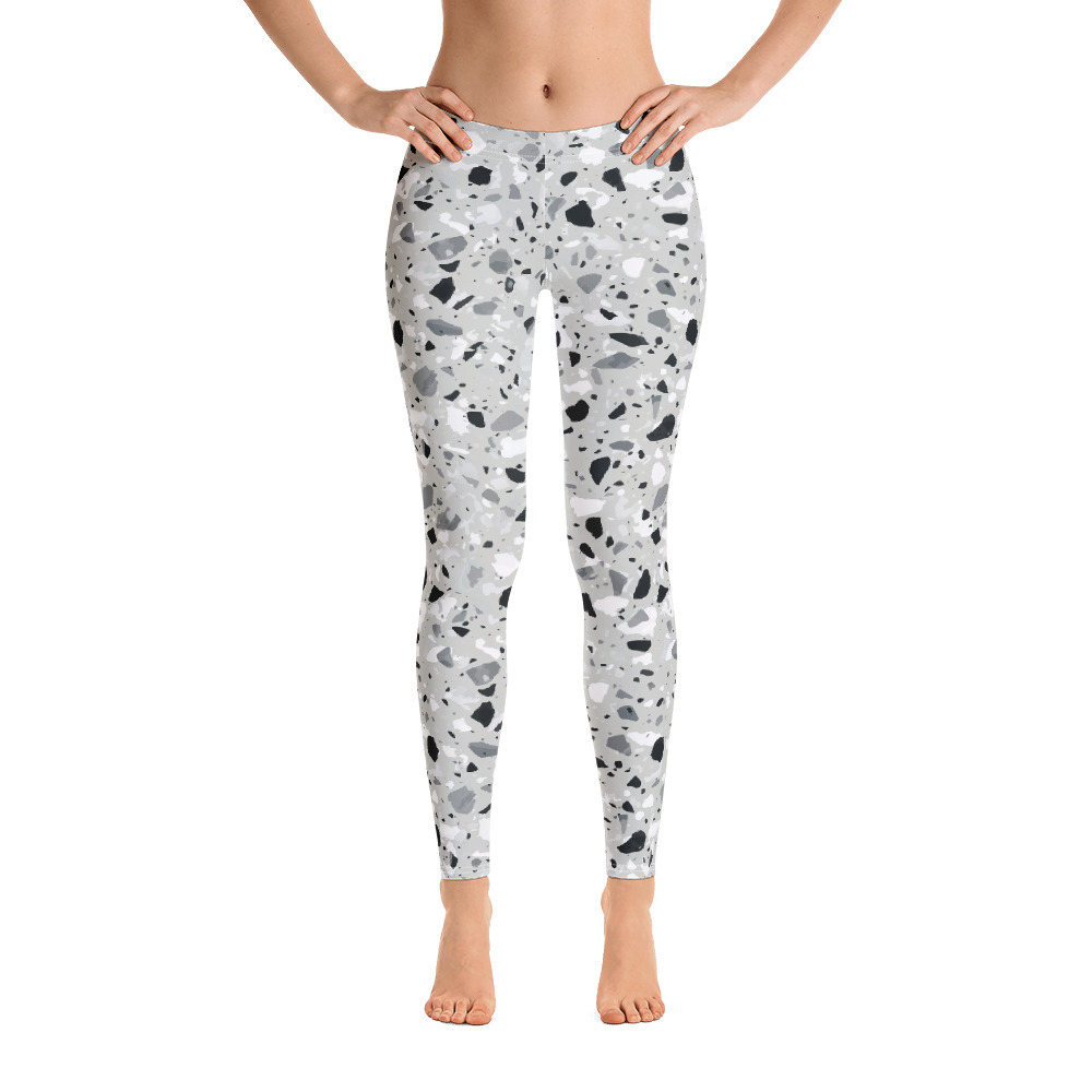 White Camo Legging Pattern Gym Workout Outfits Yoga Exercise ...