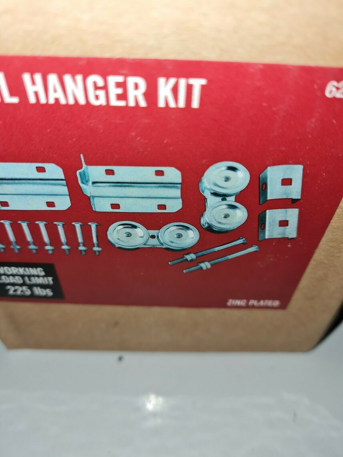 Box Rail Hanger Kit 62896 Working Load Limit 225 Lbs Zinc Plated