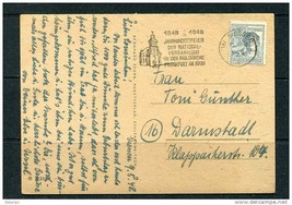 Germany Occ. 1948 Postal Card  to Darmstadt - $8.91