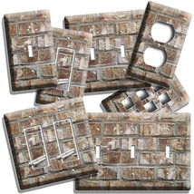 Rustic Weathered Old Aged Keystone Brick Style Light Switch Outlet Wall Plates - $10.99+