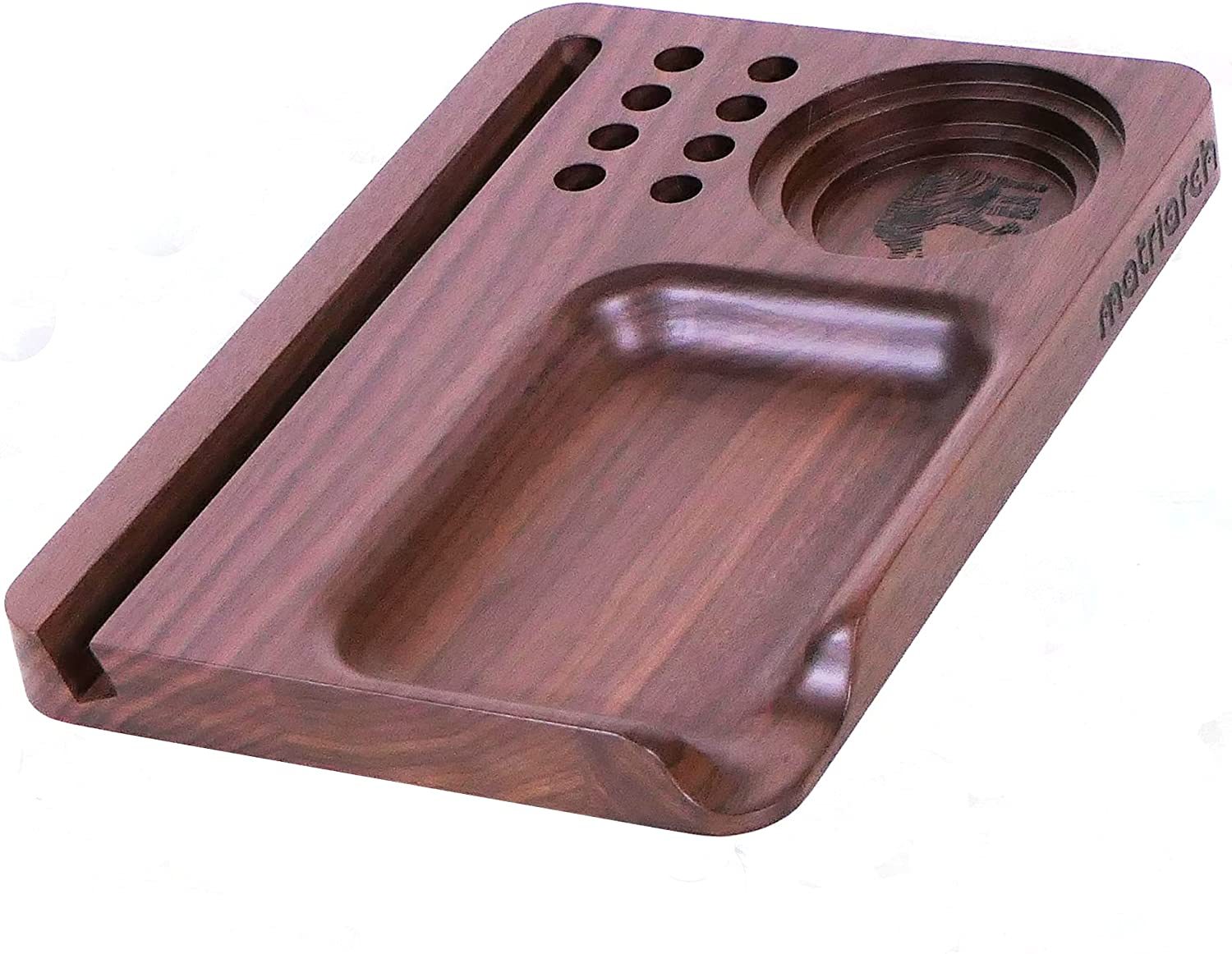 Custom Black Walnut Wooden Rolling Tray Trays, Platters