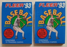 1993 Fleer Series 1 Baseball Lot of 2 (Two) Sealed Unopened Packs-* - $12.98