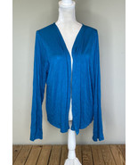 carole hochman NWOT women’s open front cardigan size 1X blue b5 - $16.73
