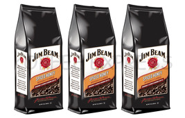 Jim Beam Spiced Honey Bourbon Flavored Ground Coffee, 3 bags/12 oz each - $27.50