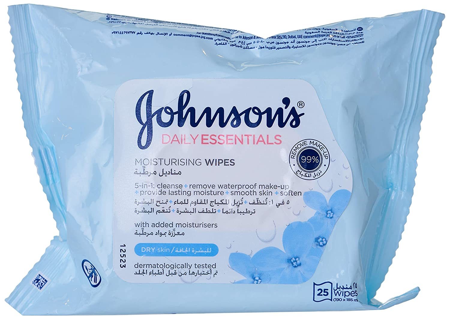 New Johnson's Daily Essentials Nourishing 25 Wipes
