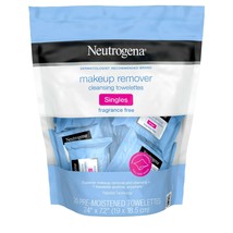 Neutrogena Fragrance-Free Makeup Remover Face Wipe Singles, 20 Count - $17.81