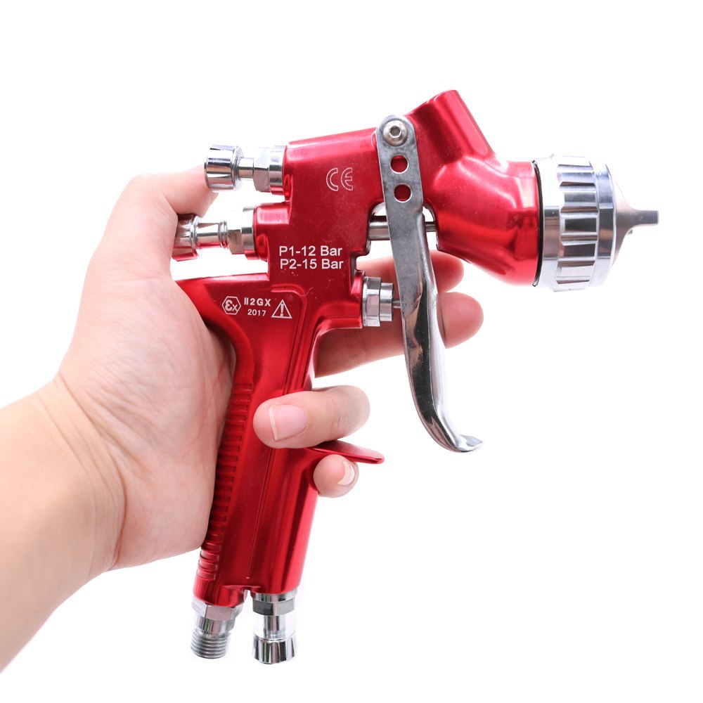 professional spray gun GFG red RP car paint gun 1.3mm automotive ...