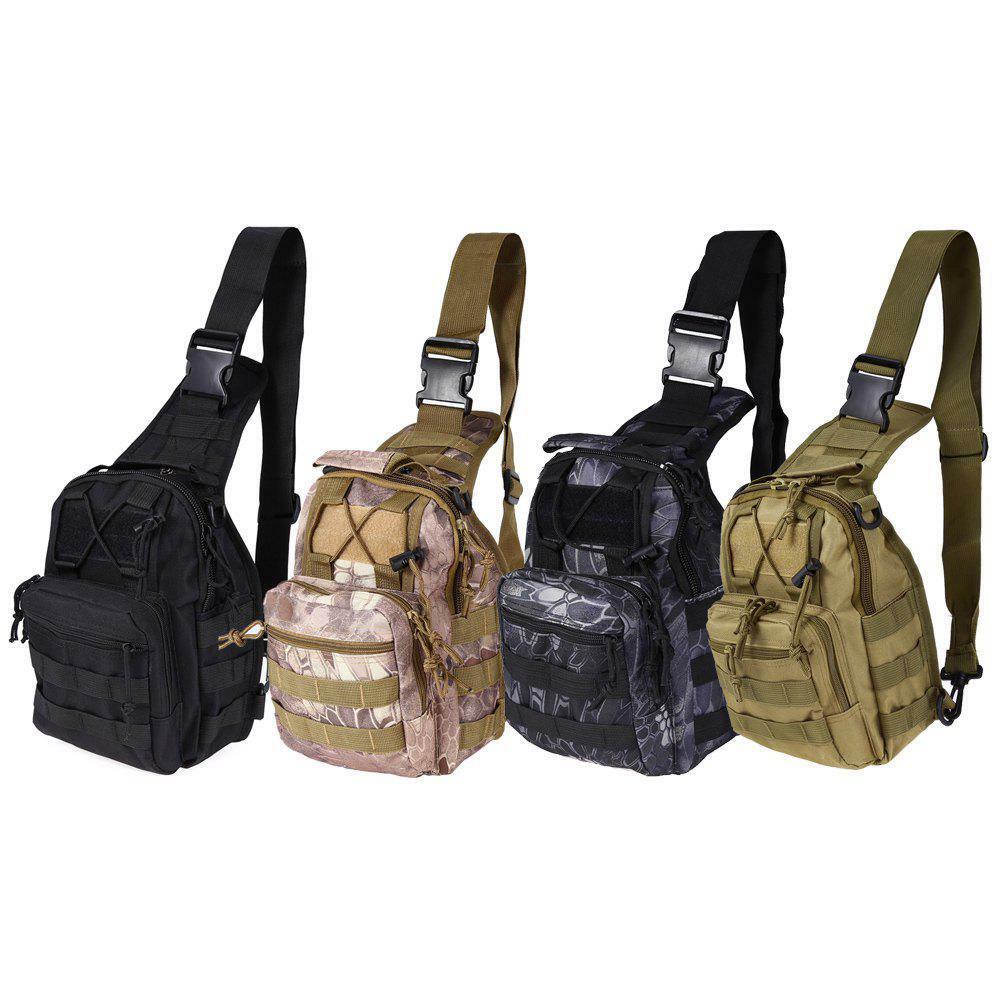 Unbranded - Shoulder backpack camouflage men camping crossbody bag small military rucksack