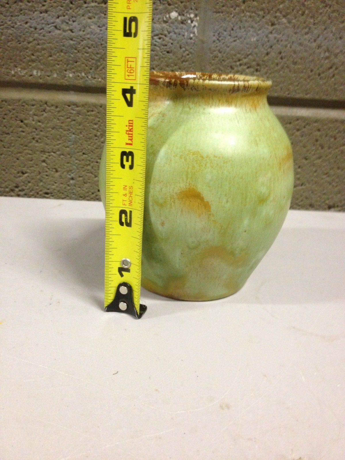 Brown County Hills Pottery Covered Bridge Festival Indiana Vase Jar