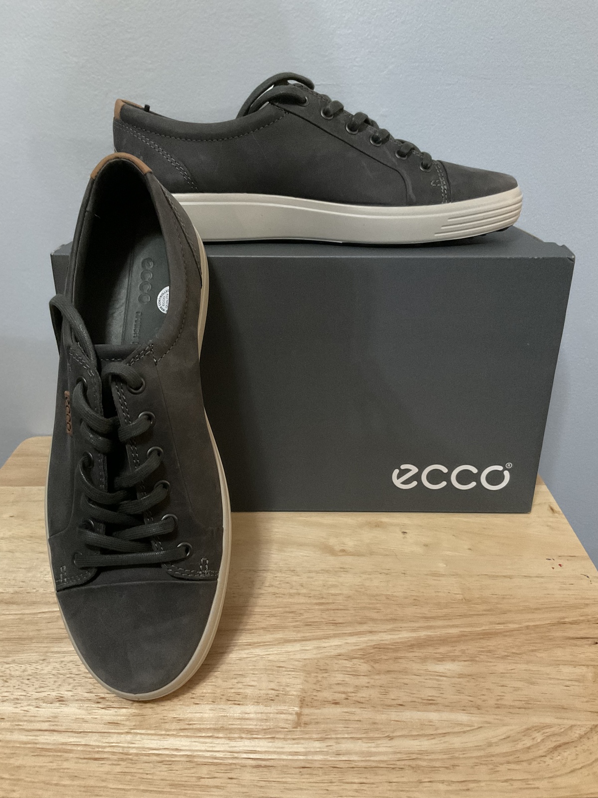 Ecco Soft 7 Sneaker Titanium Mens
