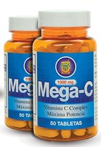 Vitamina C de alta Potencia ( 1000mg ) Set de 2 frascos con Rosa Mosqueta - $29.90