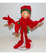 ADORABLE NWT 2019 ANNALEE #510519 TRADITIONAL RED ELF 9&quot; DOLL - $24.05