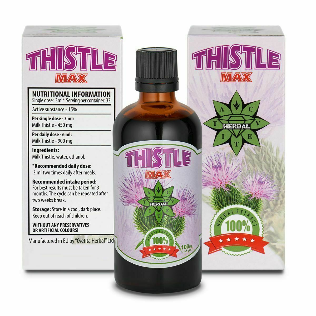 8 Milk Thistle Extract Liver Kidneys Detox Prostate General