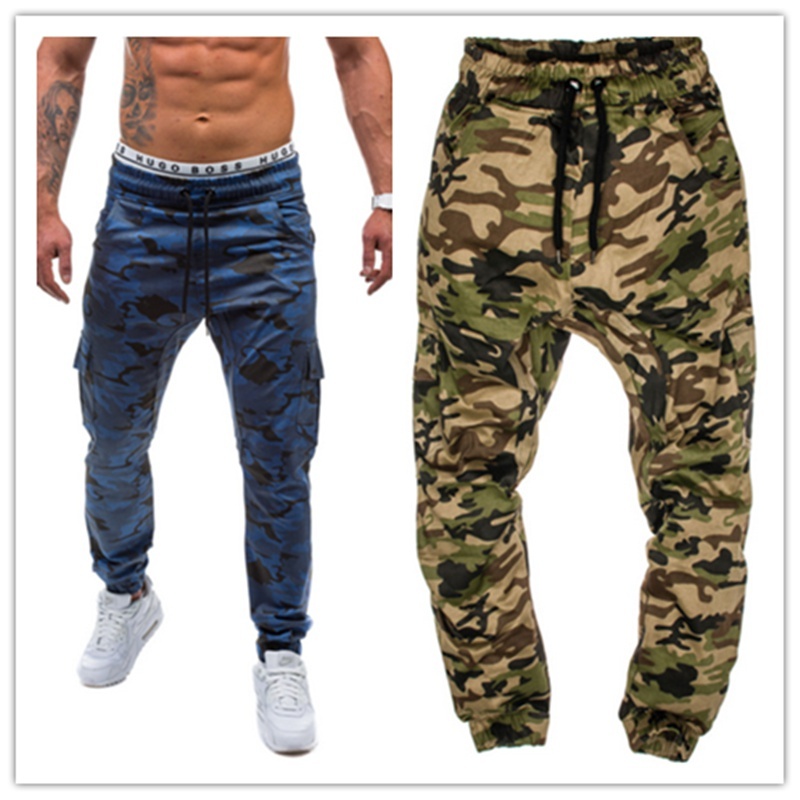 2021 New Fashion Men Camouflage Sports Joggers Sweatpants  Men's Casual Loose Co