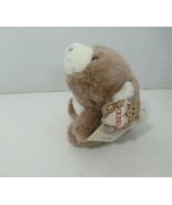 Gund mini Snuffles vintage 1980 plush tan brown cream teddy bear w/ tags 7" - $19.79