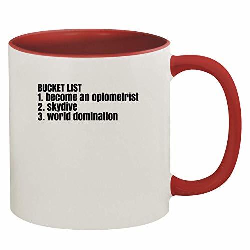 Funny Bucket List For An Optometrist - 11oz Colored Inside & Handle Coffee Mug,