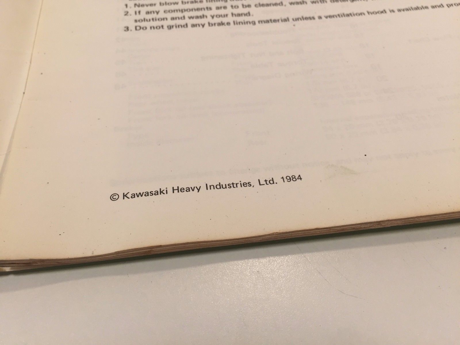 ... Kawasaki KDX80 Motorcycle Owner's & Service Manual ...