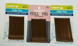 Conair 18 Brown Roller Pins #55301Z Lot of 3 - $13.99