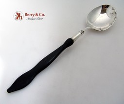 Ebony Sterling Silver Large Serving Spoon Reed And Barton - $155.21