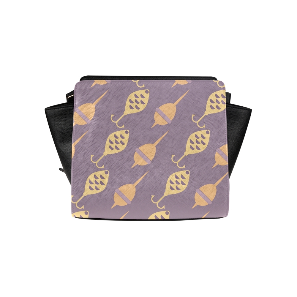 Fish Hook Fishing Tool Satchel Bag Crossbody Bags Travel Tote Bags