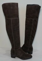 Coach Size 6.5 M LUCIA SPLIT SUEDE Chestnut Over The Knee Boots New Wome... - $276.65