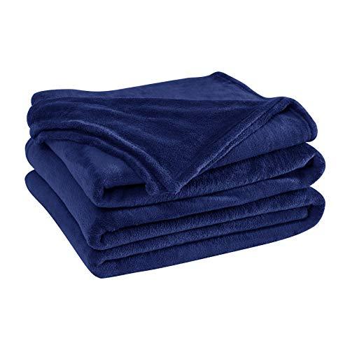 Bedsure Fleece Premium Microfiber Coral Fleece Velvet Blanket for Bed ...