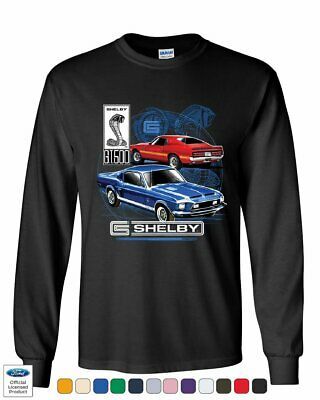 Ford Mustang Shelby GT500 Long Sleeve T-Shirt American Classic Shelby Cobra Tee