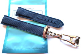Blue 22mm Nylon and Rubber Strap Compatible with Omega Planet Ocean PO 8500 - $62.22