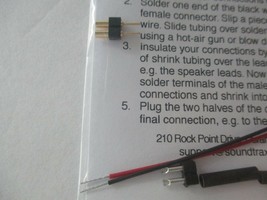 Soundtraxx #810012 2-Pin Microconnector Kit image 1