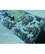 TOILE TABLE LINENS - Colors- Table Runner, Napkin, Placemat, black, baby... - $12.50