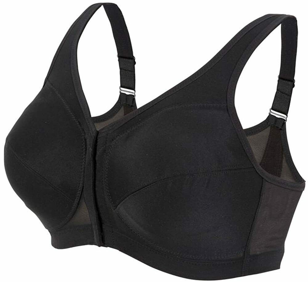 GLAMORISE Black Magic Lift with Posture Back Support Bra, US 58H, UK