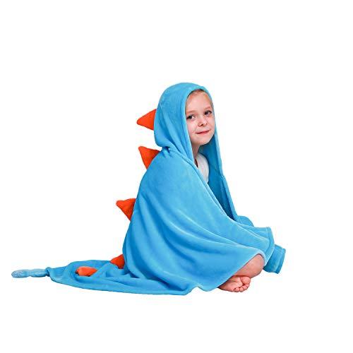 Dinosaur Hooded Blanket for Kids, 3D Toddler Wearable Animal Snuggie