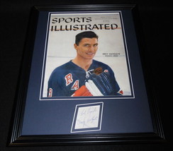 Andy Bathgate Signed Framed 1959 Sports Illustrated 11x14 Cover Display Rangers image 1