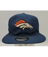 Denver Broncos Hat Snap Back Adjustable One Size Fits Most Blue Mens Adult - $9.89