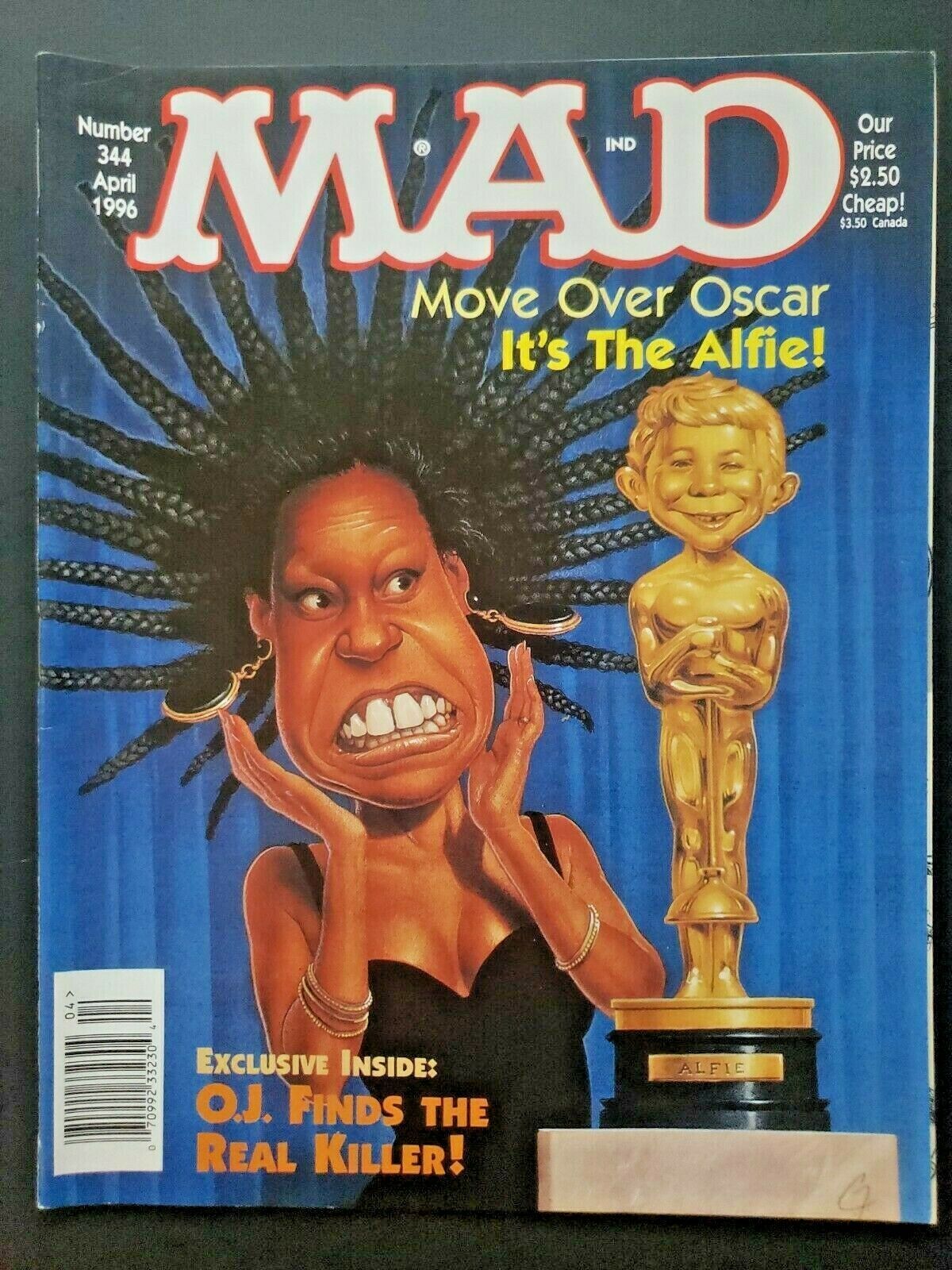 1996 MAD Magazine April #344 Move Over Oscar It's The Alfie OJ Finds Killer CB2 - $9.99
