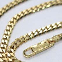 MASSIVE 18K GOLD GOURMETTE CUBAN CURB CHAIN 3.5 MM 20 IN. NECKLACE MADE IN ITALY image 4