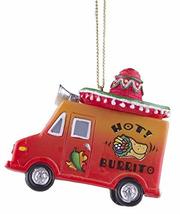 Gnz Super Cute Hot! Burrito Taco Truck w/Sombrero Christmas/Everyday Ornament - $12.82