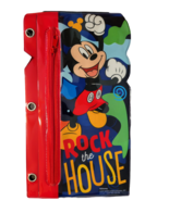 Peachtree Playthings Notebook Pencil Pouch - New - Mickey Mouse Rock the... - $8.99