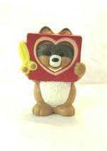 1992 Hallmark Merry Miniatures Raccoon With Cut Out Valentine Heart #Qsm 8062 - $4.00