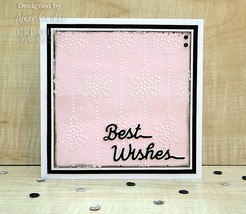 Creative Expressions Craft Dies One Liner Collection  Best Wishes - $9.83